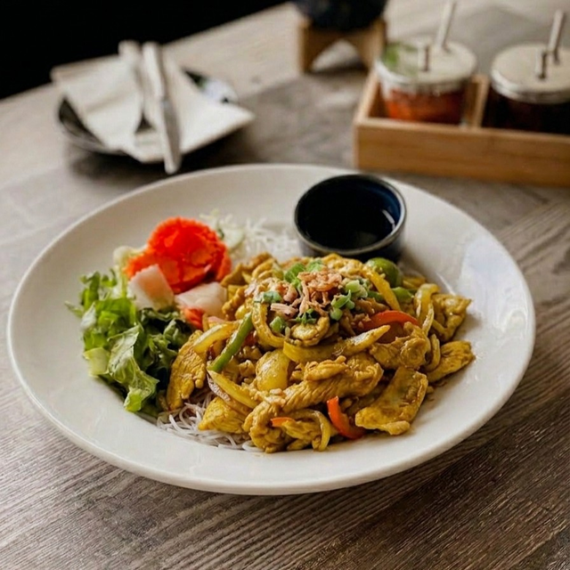 Sautéed Chicken Noodle Salad.