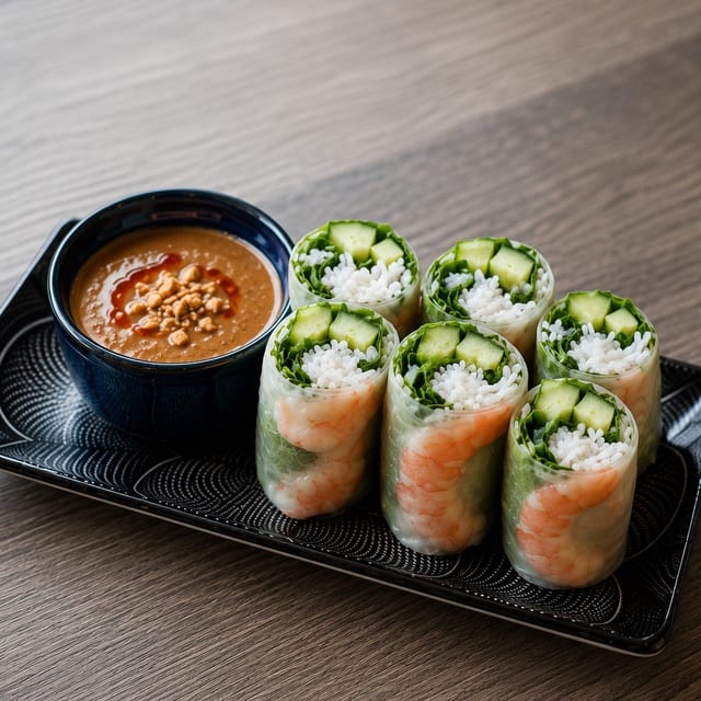 Shrimp Noodle Rolls.
