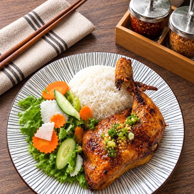 Roasted Chicken Rice.