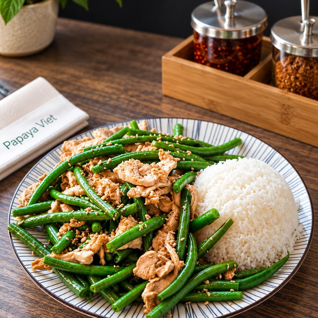 Sautéed Chicken & Green Beans.