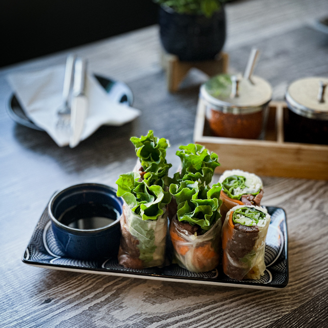 Green Papaya Beef Rolls.