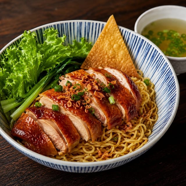 Roast Chicken Egg Noodle.