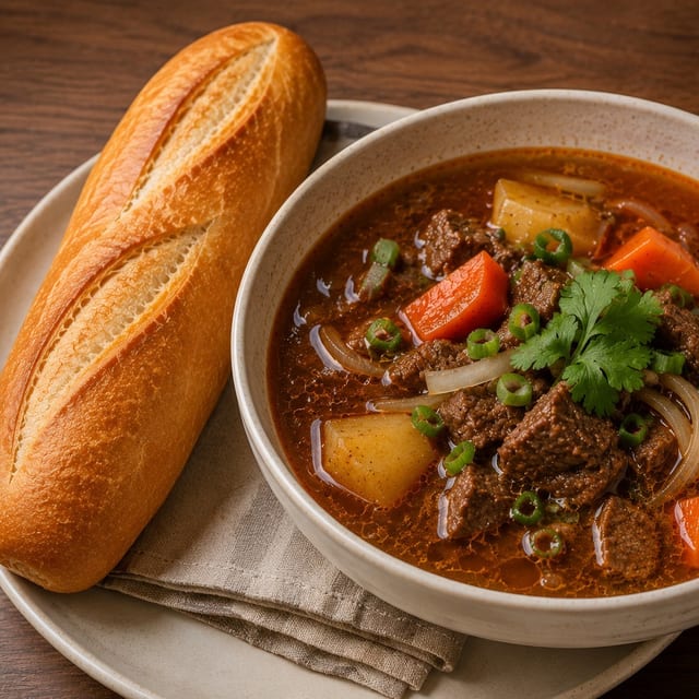 Beef Stew Baguette.