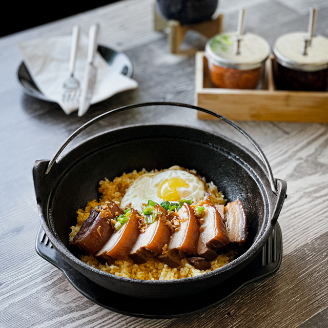 Pork Belly & Egg.