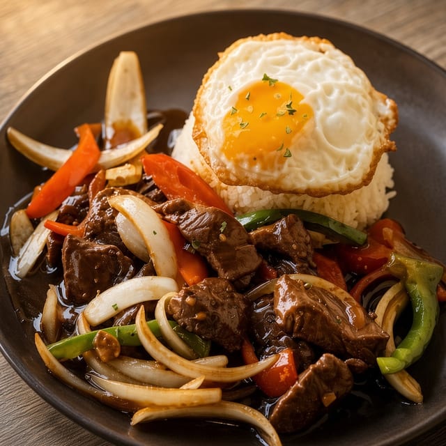 Steak Cubes & Fried Egg (Bò Lúc Lắc).
