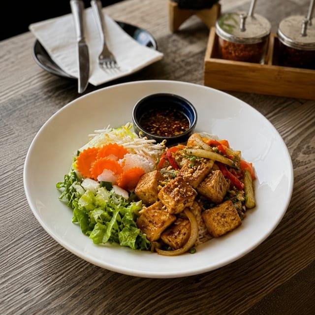 Tofu Noodle Salad.