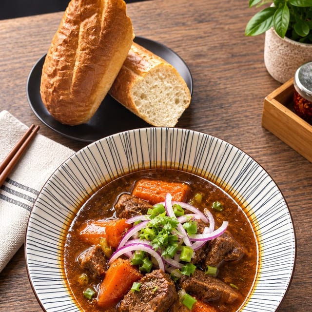 Beef Stew Baguette.