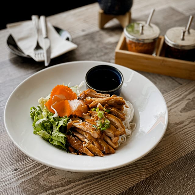 Grilled Chicken Noodle Salad.