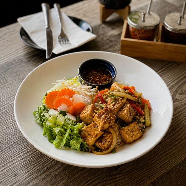 Tofu Noodle Salad.