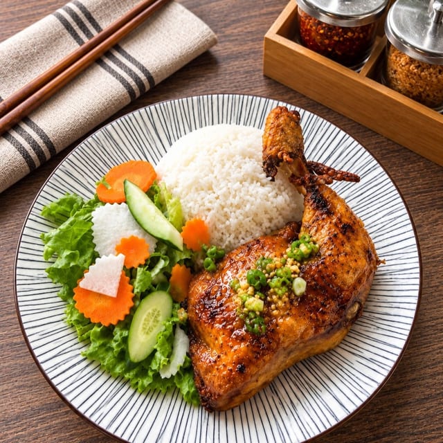 Roasted Chicken Leg Quarter.