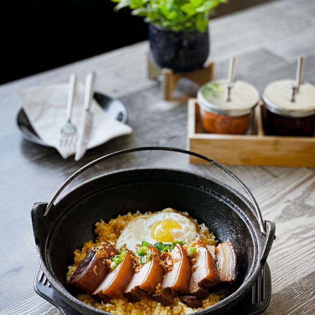Slow-Cooked Pork Belly & Egg.