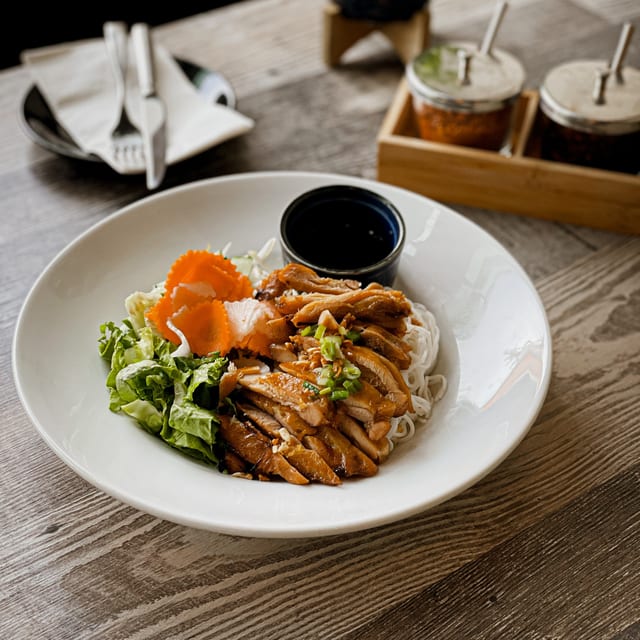 Grilled Chicken Noodle Salad.