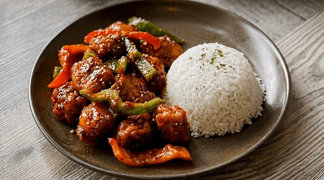 Crispy Honey Tofu.