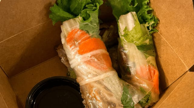 Green Papaya Beef Rolls.