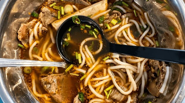 Spicy Beef Noodle Soup (Bún Bò Huế).