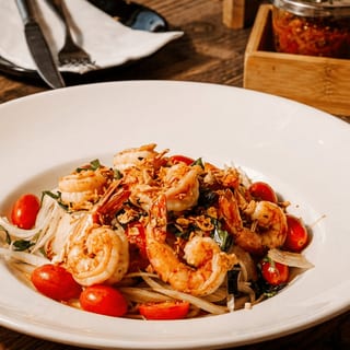 Grilled Prawns Papaya Salad