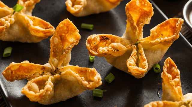 Golden Crab Wontons.